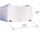 Клееный брус 142x232 профилированный