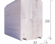 Клееный брус 250x152 профилированный